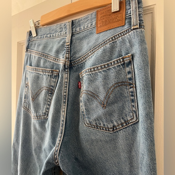 NWOT Levi’s Premium Ribcage Straight ankle denim high rise jeans 27w 29l light - Picture 7 of 13